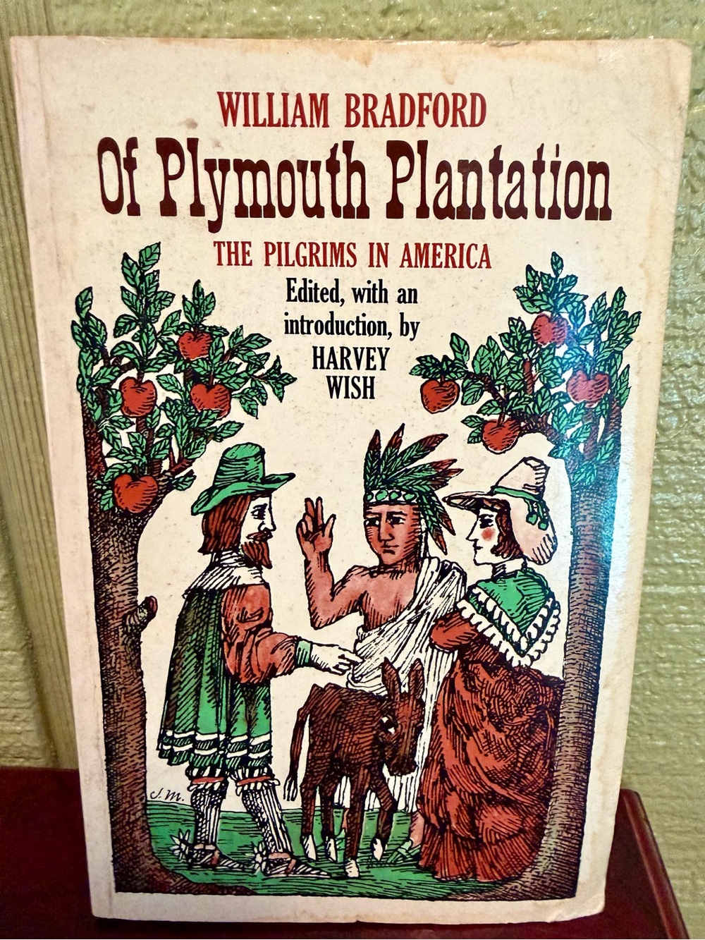 Vintage 1962 Of Plymouth Plantation William Bradford | Pilgrims in America